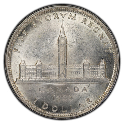 SOLD Canada 1939 $1 Dollar Silver Coin - AU-50