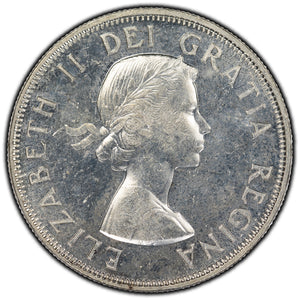 SOLD Canada 1954 50 Cents Silver Coin - AU-50