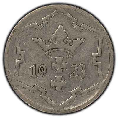 SOLD Danzig 1923 5 Pfennig Coin KM #142