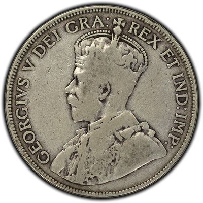 Canada 1916 50 Cents Silver Coin - VG-8