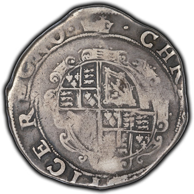 SOLD Great Britain Charles I (1625-49) 1/2 Crown Silver Coin KM #119 - Clipped
