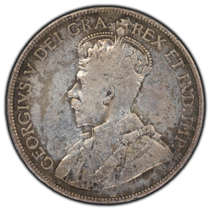 SOLD Canada 1920 Narrow 0 50 Cents Silver Coin - VG-8