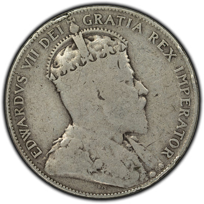 SOLD Canada 1906 50 Cents Silver Coin - Small Rim Nick