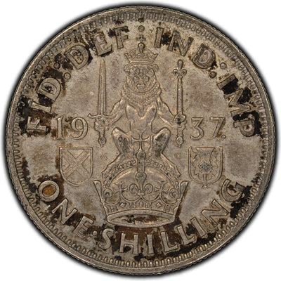 SOLD Great Britain 1937 Shilling Silver Coin KM #854