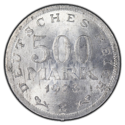 SOLD Germany 1923 Weimar 500 Mark Coin KM #36