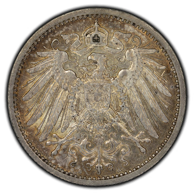 SOLD Germany 1914-A 1 Mark Silver Coin KM #14