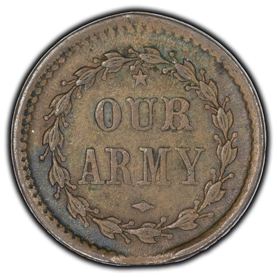 SOLD United States 1863 "Our Army" Civil War Token