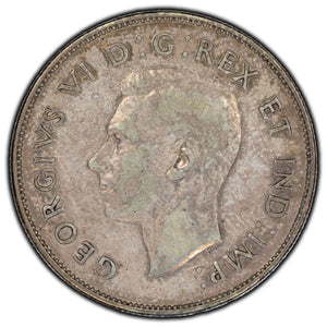 SOLD Canada 1947 Straight 7 50 Cents Silver Coin