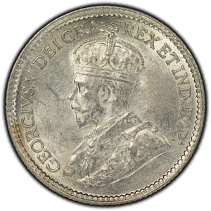 SOLD Canada 1918 5 Cents Silver Coin - AU-55