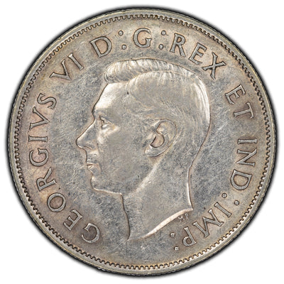 SOLD Canada 1944 Narrow Date 50 Cents Silver Coin