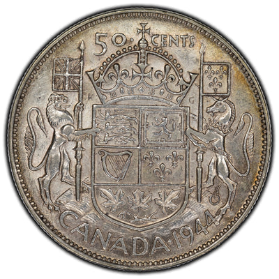 SOLD Canada 1944 Narrow Date 50 Cents Silver Coin