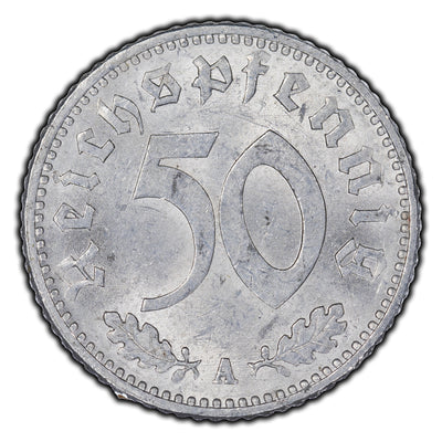 SOLD Germany Third Reich 1935 A 50 Pfennig Coin KM #101