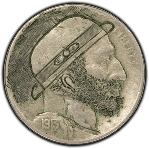 SOLD United States 1913 Type 2 Buffalo Nickel - Original Hobo Nickel