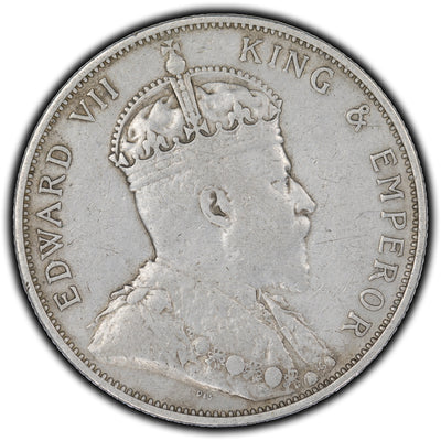 SOLD Hong Kong 1904 50 Cents Silver Coin KM #15