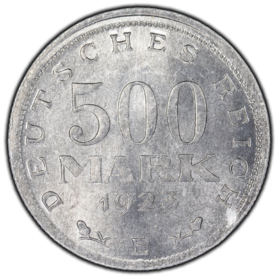 Germany Weimar 1923 E 500 Mark Coin KM #36