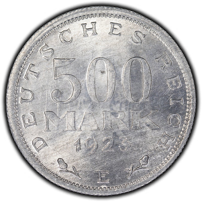 Germany Weimar 1923 E 500 Mark Coin KM #36