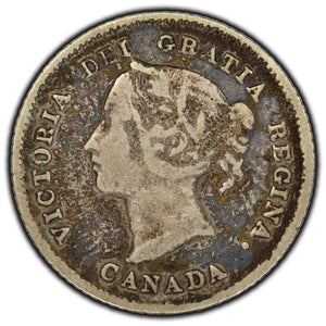 SOLD Canada 1882-H 5 Cents Silver Coin - F-12