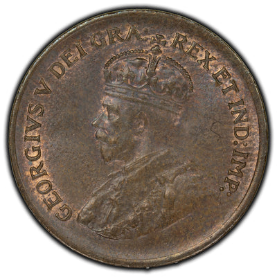 SOLD Canada 1929 Low 9 1 Cent Coin - MS-62