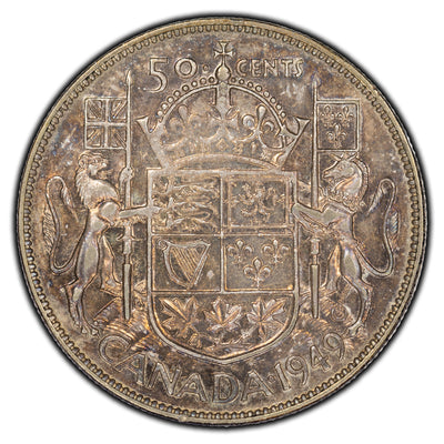 SOLD Canada 1949 50 Cents Silver Coin