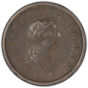 SOLD Great Britain 1806 One Penny Coin KM #663