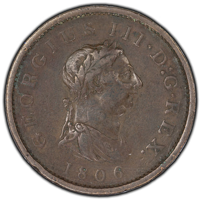 SOLD Great Britain 1806 One Penny Coin KM #663