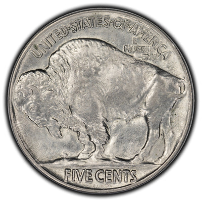 SOLD United States 1936 5 Cents Buffalo Nickel Coin - Planchet Flaw Error