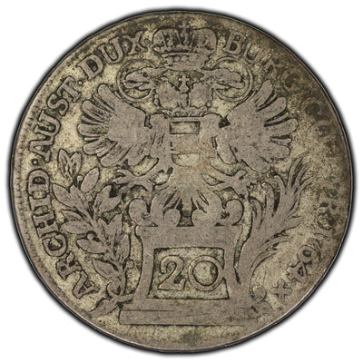 SOLD Austria 1764 20 Kreuzer KM #1814