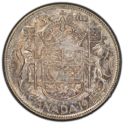 SOLD Canada 1945 50 Cents Silver Coin