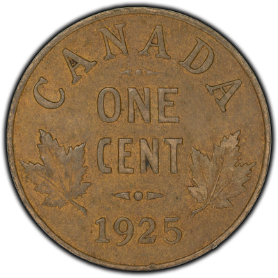 Canada 1925 1 Cent Coin - VF-20