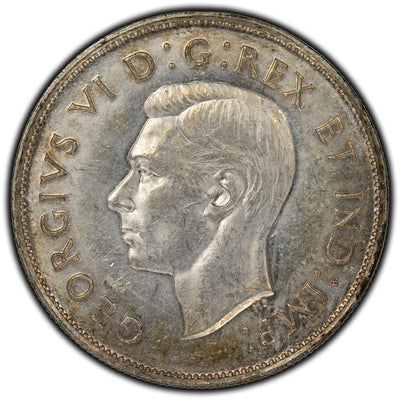 SOLD Canada 1940 50 Cents Silver Coin - AU-50