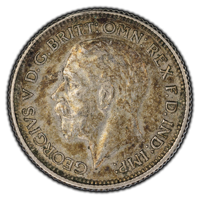 Great Britain 1929 6 Pence Silver Coin KM #832