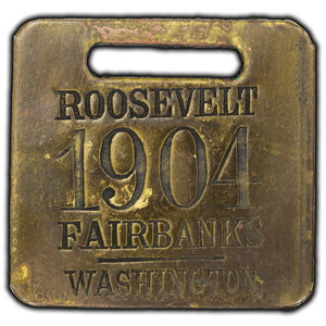 SOLD United States 1904 Roosevelt Fairbanks Political Watch Fob