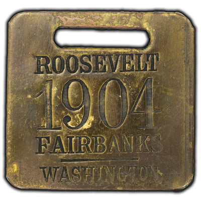 SOLD United States 1904 Roosevelt Fairbanks Political Watch Fob