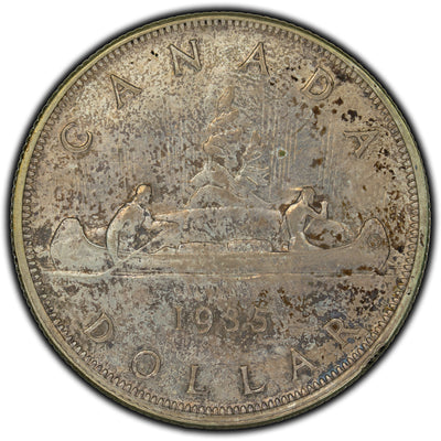 SOLD Canada 1935 $1 Dollar Silver Coin - VF-30
