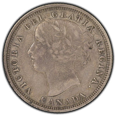 SOLD Canada 1858 20 Cents Silver Coin - One Year Type - VF-20