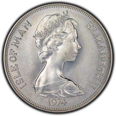 SOLD Isle of Man 1974 Winston Churchill Centenary Crown KM #30