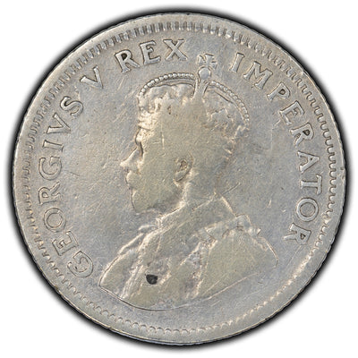 SOLD South Africa 1924 6 Pence Silver Coin KM #16a - Cleaned