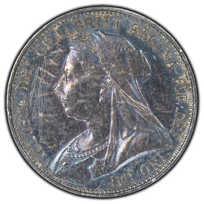 Great Britain 1897 Maundy Fourpence Silver Coin - Cleaned