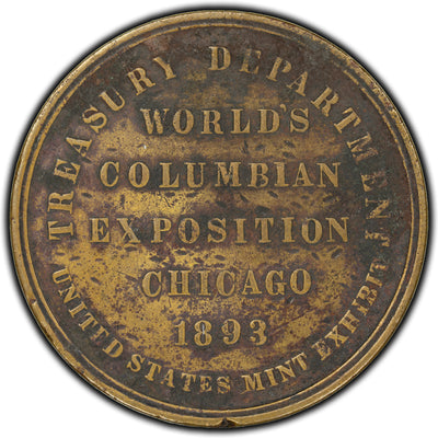 United States 1893 Columbian Exposition Treasury Department Medallion HK-154