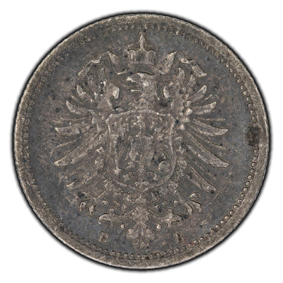 SOLD Germany 1874-B 20 Pfennig Silver Coin KM #5