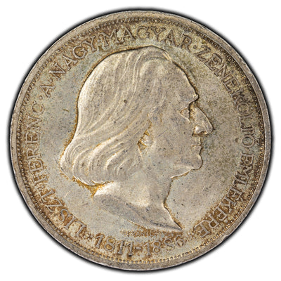 Hungary 1936 2 Pengo Silver Coin KM #515