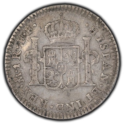 SOLD Mexico 1782 Mo FF 1 Real Silver Coin KM #411.1