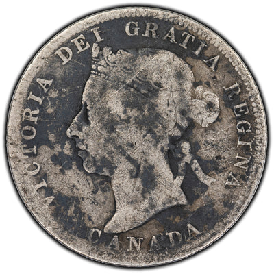 SOLD Canada 1900 25 Cents Silver Coin