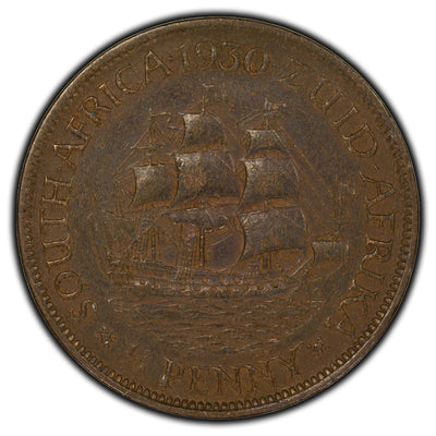 SOLD South Africa 1930 1/2 Penny Coin KM #13.2