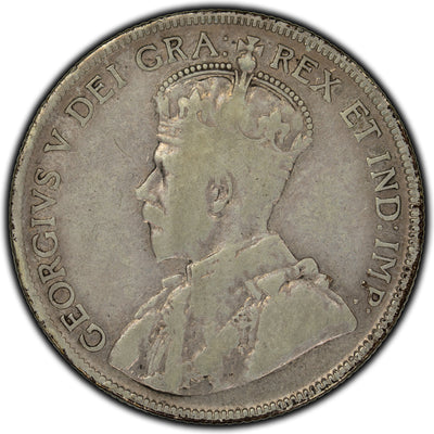 SOLD Canada 1932 50 Cents Silver Coin - VG-10