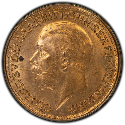 SOLD Great Britain 1928 Farthing Coin - BU