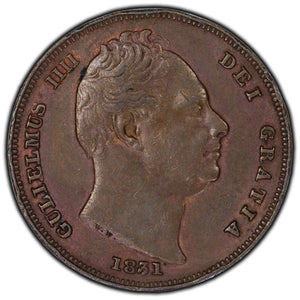 SOLD Great Britain 1831 Farthing Coin KM #705