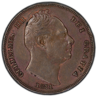 SOLD Great Britain 1831 Farthing Coin KM #705