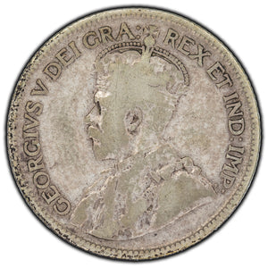 SOLD Canada 1936 Dot 25 Cents Silver Coin - G-6
