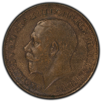 Great Britain 1911 1/2 Penny Coin KM #809